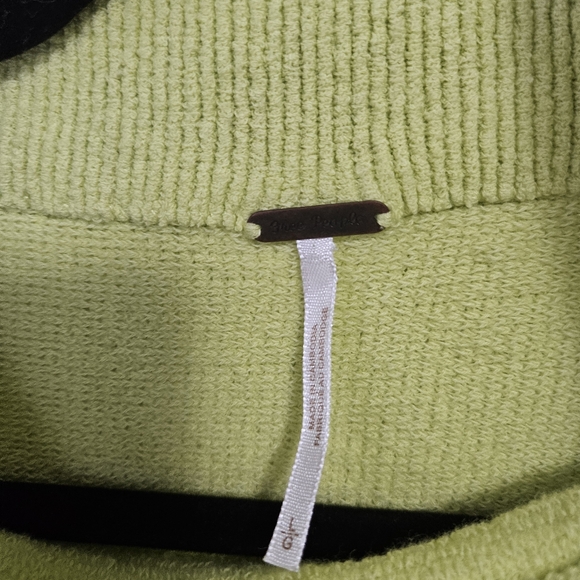 Free people ottoman slouchy tunic Sweater in celery green size L - Picture 7 of 10